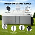 thumbnail image 5 of VEVOR 10x20 FT Pop up Canopy with Removable Sidewalls, Instant Canopies Portable Gazebo & Wheeled Bag,UV Resistant Waterproof, Enclosed Canopy Tent for Outdoor Events, Patio, Backyard, Party,Parking, 5 of 9
