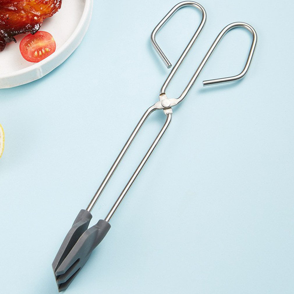 kitchen tongs stainless steel  food cooking scissors tongs buffet plierss! 