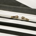 thumbnail image 3 of Ntbay 3-Pieces Microfiber Ultra Soft Striped Print Duvet Cover Set with Zipper Closure and Corner Ties, Black and White, Queen, 3 of 5
