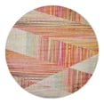 thumbnail image 3 of Unique Loom Lyon Collection Area Rug - Quartz (8' Round Multi/Blue), 3 of 7