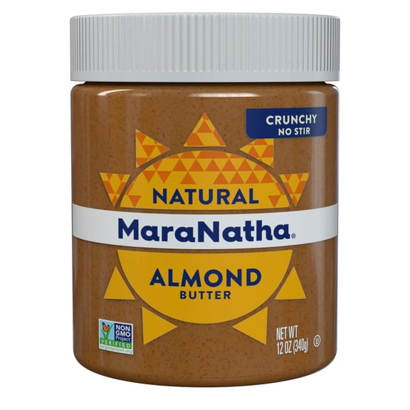 Maranatha Almond Butter No Stir Crunchy 12 Oz - Pack Of 6