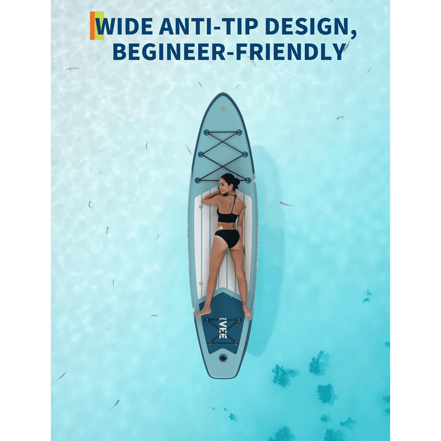 10.6ft/11ft Inflatable Stand Up Paddle Board  with Premium Accessories & Nylon Backpack Adjustable Paddle Hand Pump 3xFin Leash
