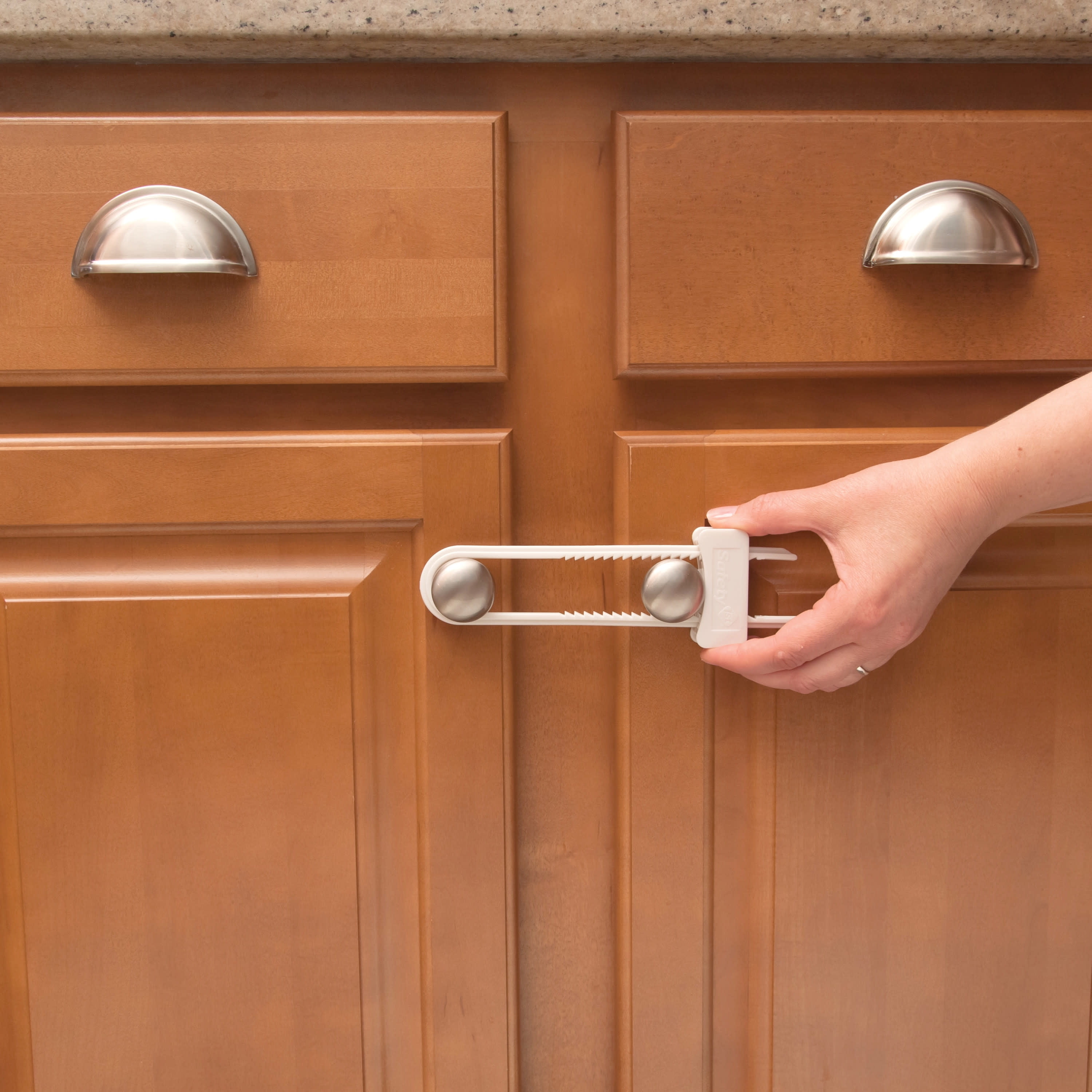 Safety 1 Cabinet Slide Lock 1pk White Walmart