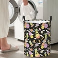 thumbnail image 5 of Naloa Cartoon Astronaut In Spacesuit Large Laundry Basket Waterproof Round Collapsible Storage bin with Handles for Hamper Kids Room,Toy StorageMedium, 5 of 6