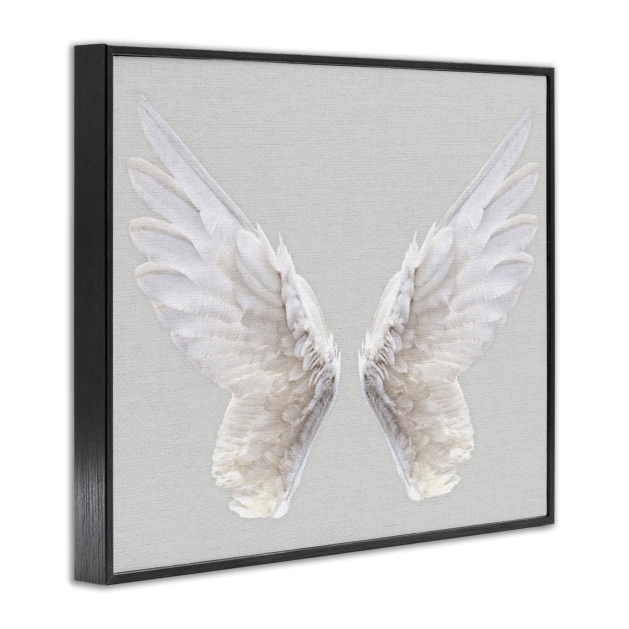 The Stupell Home Decor Collection Grey Wings Wall Art