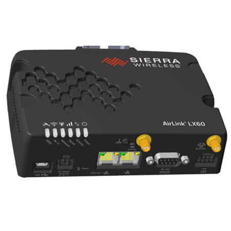 Sierra wireless AirLink LX60 Dual Gigabit Ethernet LTE Router for Verizon - DC Power