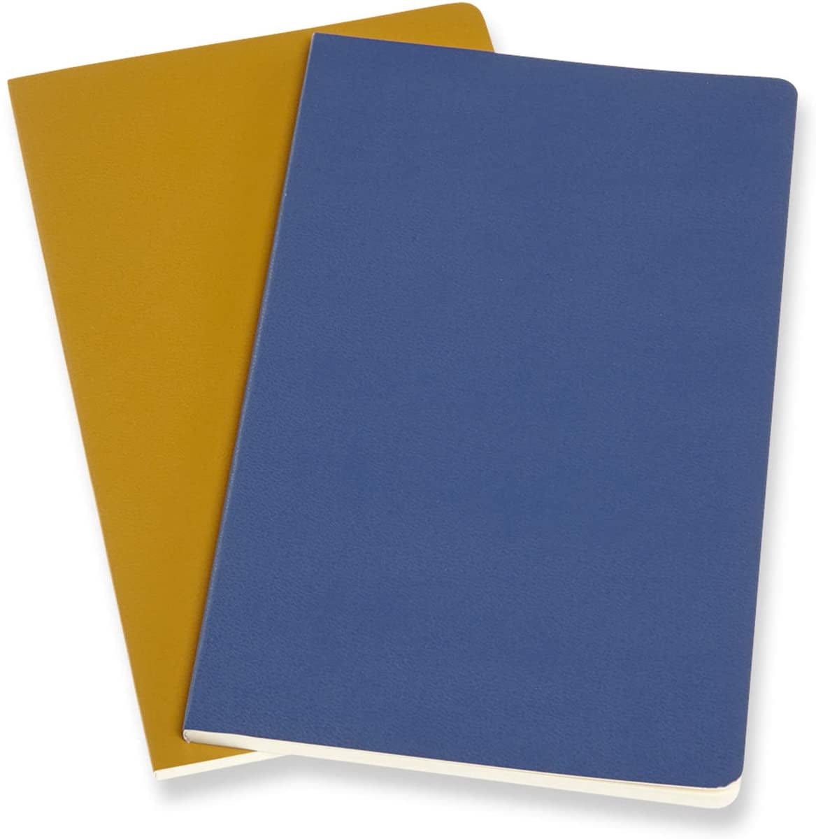 Moleskine Volant Journal, Large, Plain, Forget-Me-Not Blue/Amber Yellow (5 x 8.25) (Diary)
