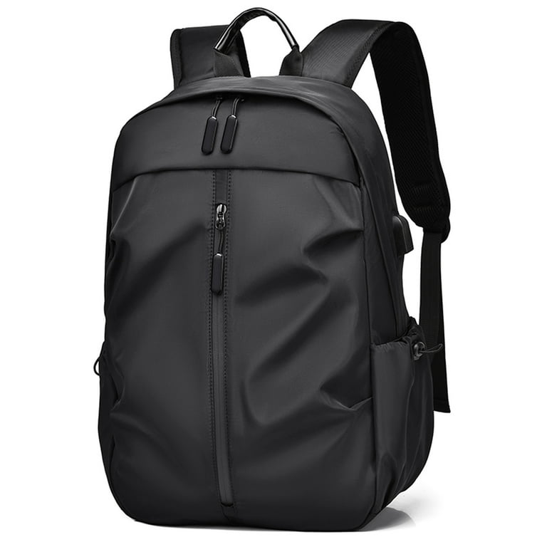 Unisex Shoulder Backpack Casual Nylon Outdoor Sport Travel Laptop Rucksack  Solid Color Students School Bags Women Men Handbags