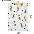 thumbnail image 3 of FMSHPON Dog Paw Print Brown Stylish Clipboard Hardboard Wood Nursing Clip Board and Pull for Standard A4 Letter 13x9 inches, 3 of 8