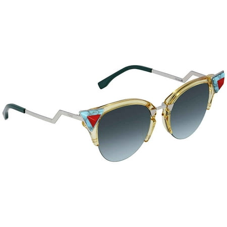 FENDI 0041/N/S 0C1E-EQ  Transparent Yellow Cat eye Sunglasses