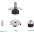 thumbnail image 2 of 2 Packs Blender Coupling Stud Slinger Pin Kit, 4Pcs Silicone Rubber Sealing Ring Gaskets, Premium Blender O-Ring and Square Drive Pin Stud, Compatible with Oster and Osterizer Blender, 2 of 7