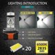 thumbnail image 4 of 2x H15 Led Headlight Bulbs 8000k 20smd High Beam Drl Bulbs Kit For Car Down Light H1 H3 H4 H6 H8 H9 H11 H16 Aotu Lights Lamps, 4 of 4