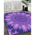 thumbnail image 3 of Ahgly Company Machine Washable Indoor Rectangle Transitional ly Purple Area Rugs, 3' x 5', 3 of 7