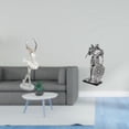 thumbnail image 2 of Figura de escritorio de bailarina de ballet, estatua de caballero, adorno de resina, escultura moderna, base estable, ideal para el hogar, la oficina,, 2 of 8