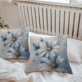 thumbnail image 7 of Waterproof Throw Pillow Covers Set of 2, 20x20 Inch White Blue Flowers Decorative Pillowcases Outdoor Pillow Slip Cushion Covers Set for Couch Tent Pastoral Vintage Butterfly Floral, 7 of 7