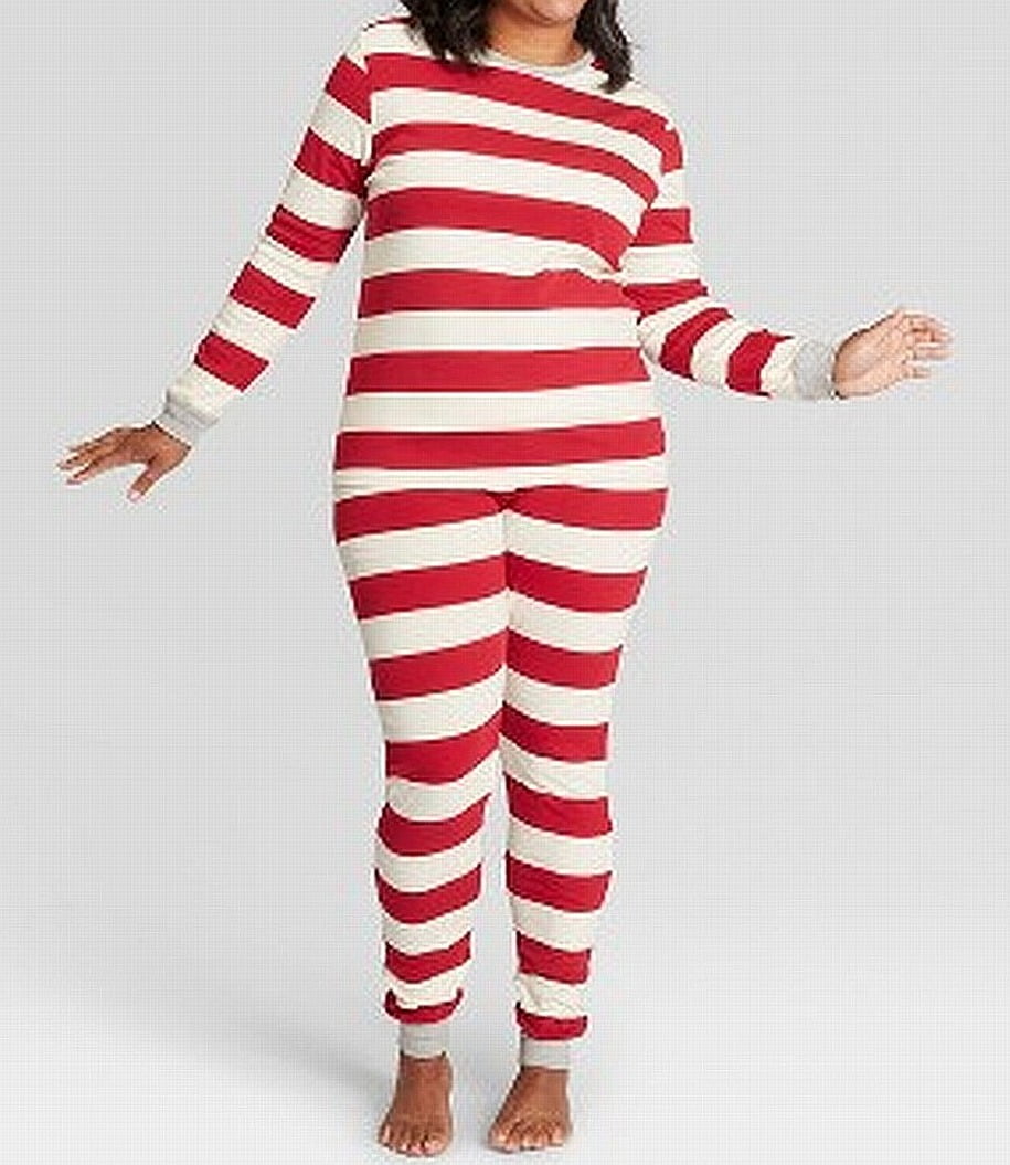 Paleis Eindeloos pantoffel Burt's Bees Baby Women's Striped Holiday Rugby Pajama Set – Red XS –  BrickSeek