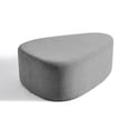 thumbnail image 7 of UIXE Rounded Triangle Ottoman Pebble Footstool Upholstered Coffee Side Tables for Living Room, Gray, 7 of 7