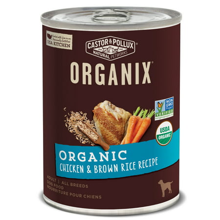 Castor & Pollux Organix Organic Canned Dog Food, 12 count 12.7 oz Organic Chicken & Brown (Best Organic Canned Dog Food)