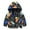 a-Black355122, variant on FINALGANG Girls Toddler Casual Outdoor Jacket Dinosaur Prints Lightweight Windbreaker Long Sleeve Zipper Hooded Coat For Daily Wear Fashionable Outerwear