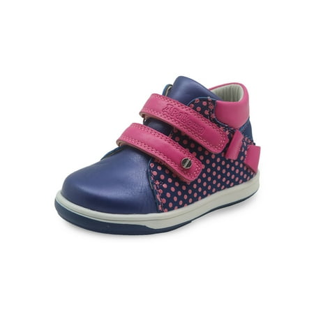 

Daeful Girls Comfortable Waterproof Walking Shoes Sport Non-slip Ankle Boots Skateboarding Magic Tape Fashion Blue 4.5c