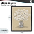thumbnail image 4 of Stupell Industries Farmhouse Daisies Jar Drawing Black Floating Frame Canvas Art, 17 x 21, by Patti Bishop, 4 of 8