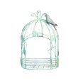 thumbnail image 1 of Vintage Country Wall Hanging Wire Iron Half Bird Cage Flower Pot Garden Decoration Retro Birdcage Storage Rack Pot C, 1 of 8