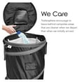 thumbnail image 4 of Collapsible Trash Recycle Bin - 26 Gallon Dual Compartment - Waterproof Utility Bin for Camping, Laundry, Storage, Garden - Durable Vinyl & Tear Resistant, 4 of 9