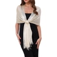 thumbnail image 1 of CHALINAS Y ENVOLTORIOS INSPIRADORES CHIC para Vestidos de Noche, Brillantes y Relucientes con Hebilla 74.8x17.7" (LxW) Beige (Dorado), 1 of 6