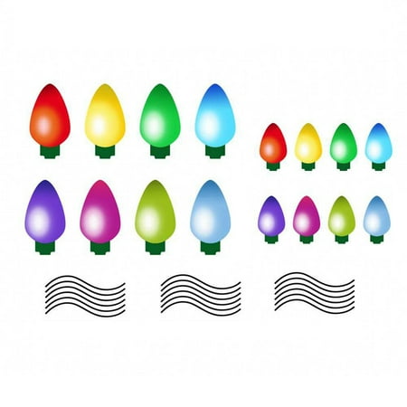 

ZTTD Light Bulb Wire Sticker Window Glass Living Room Bedroom Home Decoration Self Adhesive Wall Sticker A