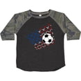 thumbnail image 3 of Inktastic Soccer Ball, Net with American Flag Colors Boys or Girls Toddler T-Shirt, 3 of 5