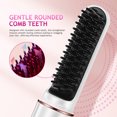 thumbnail image 4 of Peine alisador de cabello inalámbrico: peine térmico portátil de viaje con protección anti-quemaduras, dientes redondeados y 4 ajustes de temperatura para mujer., 4 of 7