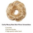 thumbnail image 3 of Chignon Bouclé Chouchous Pièce Cheveux Humains Réels Bande Élastique Chignon Décoiffé, 3 of 7