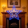 thumbnail image 6 of Floleo Patriotic Star Light 12 Inch, Battery Powered LED Window Star with Timer, Metal Frame Red White Blue Decoration for 4th of July, Porch, Garden, and Independence Day, 6 of 6