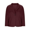 thumbnail image 4 of Arnsht Blazer Jacket Women Plus Size Suit Coat Business Casual Outfits 2025 Dressy Casual Suits Button Coat Top Red XXXXL, 4 of 5