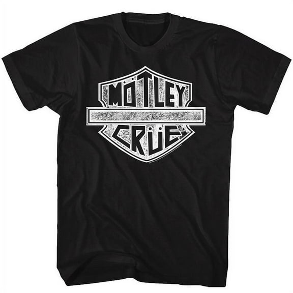 Motley Crue MC Sign Redux 2 Black Adult T-Shirt