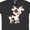 thumbnail image 4 of Inktastic Cute White Holstein Cow with Brown Spots T-Shirt, 4 of 5