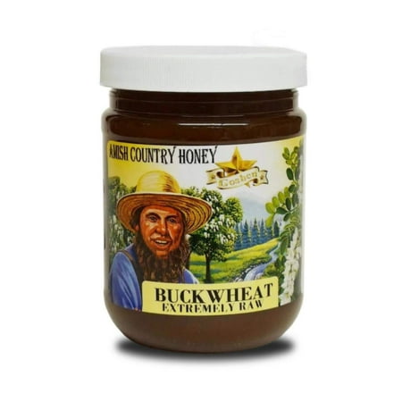Goshen Honey Amish Extremely Raw Buckwheat Honey 100% Natural Organic Honey Health Benefits Unfiltered OU Kosher Certified | 1 (Best Raw Honey For Health)