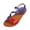 Red, variant on Women's T-Strap Slingback Sandals, Women Strappy Flat Sandals Fashion Open Toe Leather Slippers Casual Comfortable Outdoor Non Slip Beach Summer Slide Shoes, Black 5.5