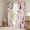 thumbnail image 3 of Manfei Cute Nutcracker Black Out Curtains for Kids, Christmas Tree Snowflake Curtains Pack of 2 (42x63 Each), Pink Merry Xmas Bedroom Curtains, Luxurious Room Decor, 3 of 6