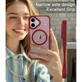 thumbnail image 2 of for iPhone 17 Case, Compatible with MagSafe, Translucent Matte Shockproof Anti-Slip Anti-Fingerprint Pocket-Friendly Phone Case Cover - Red, 2 of 7