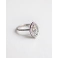 thumbnail image 5 of Solitaire Brilliance 1.5CT Marquise Moissanite Double Halo Engagement Ring for Women 14k White Gold Ring Size 11, 5 of 6