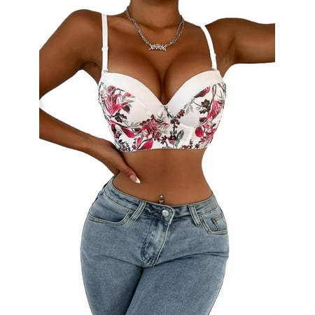 

Women Print Multicolor Bras & Bralettes L