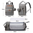 thumbnail image 5 of Lamgool Baby Diaper Bag Backpack with Changing Station, Baby Bag for Boys Girls, Waterproof Travel Diaper Backpack with Bassinet and Net, 5 of 6