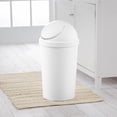 thumbnail image 6 of Sterilite 3 Gal. Round SwingTop Wastebasket White, 6 of 10