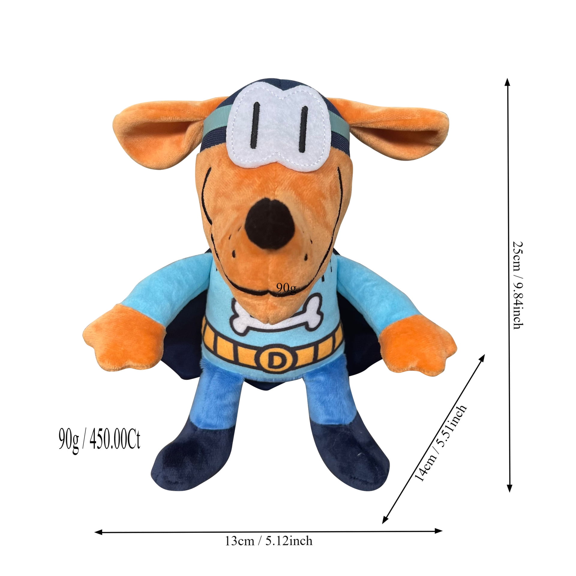 25cm New Dog Man Plush Toys Doll Dogman Plush Soft Stuffed Cartoon Animals Toys Gifts for Children Kids Xmas Birthday toys Walmart