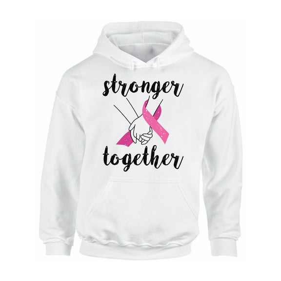 Awkward Styles Breast Cancer Sweater Stronger Together Unisex Hoodies
