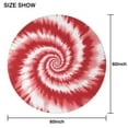 thumbnail image 6 of Red White Tie Dye Spiral Pattern Round Tablecloth 60"x60",Wrinkle Wipeable Table Cloth for Kitchen Dining Room Picnic Patio Party, 6 of 6