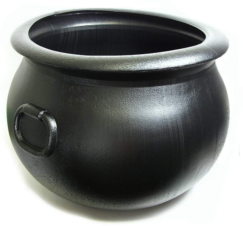 black plastic cauldron        <h3 class=