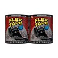 thumbnail image 2 of Flex Tape , Ruban Imperméable Original Épais et Flexible en Caoutchouc - Scelle et Répare les Fuites, Fonctionne sous l'Eau, Intérieur Extérieur - Réparation de Plomberie de Toit de Maison VR et de Piscine, Noir, 4 Po x 5 Pieds, Lot de 2, 2 of 4