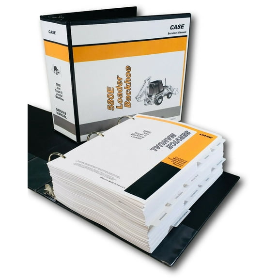 Case 580E 580Se 580 Super E Loader Backhoe Service Repair Manual Shop Book